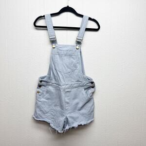 & Merci Cotton Denim Chic Coquette Cottagecore Shortalls Juniors Sz Medium